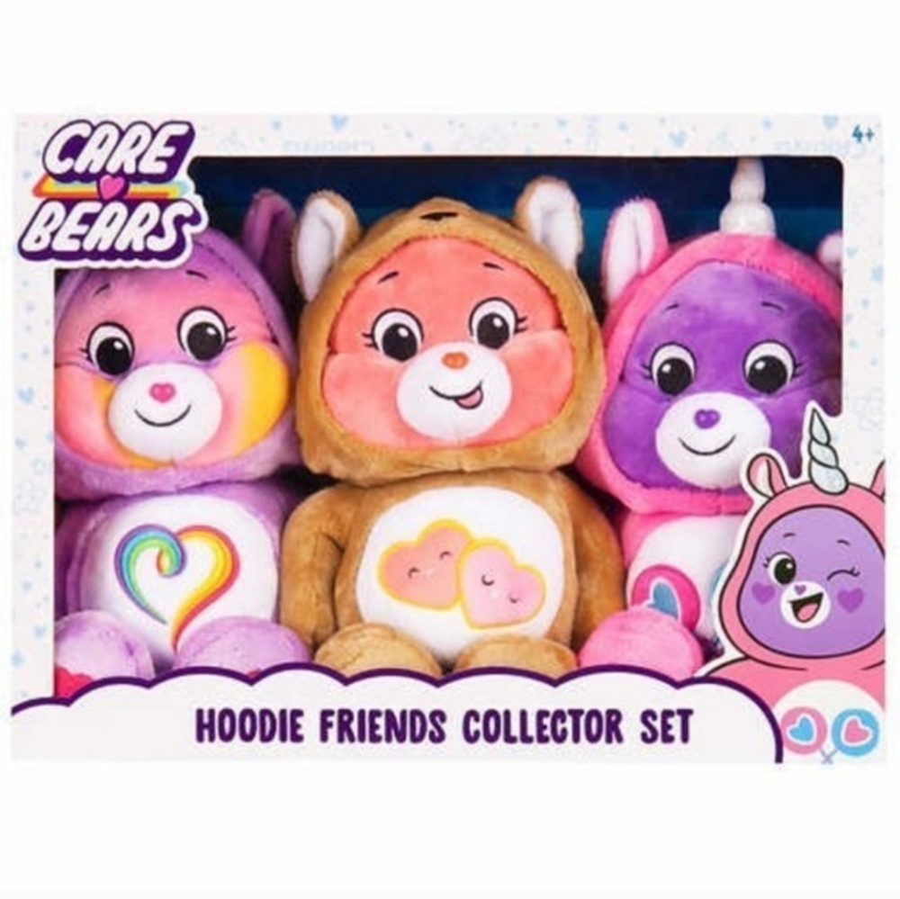 Care Bears Hoodie Friends Collector Set Unicorn Fox Pegasus - Picture 12 of 12